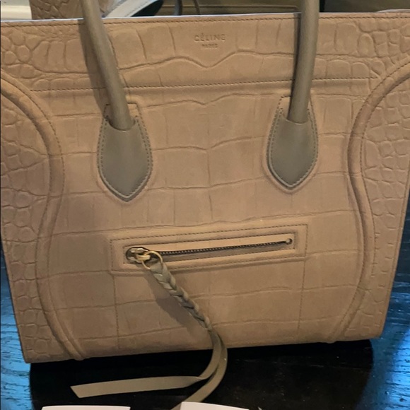 Celine medium Phantom crocodile print bag purse - Picture 4 of 15